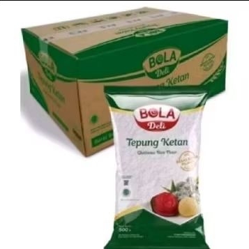 

Tepung ketan bola Deli isi 20 x 500 gr 1 karton
