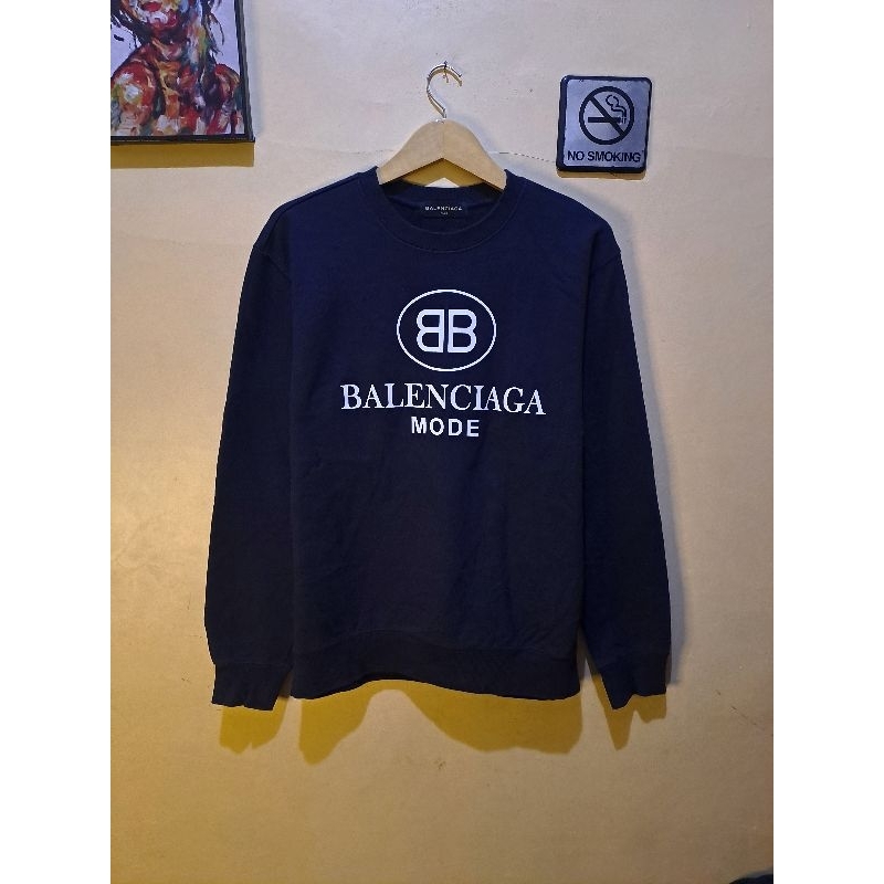 Crewneck Bal*nci*ga & maison kitsune 2pcs Original Second Like New