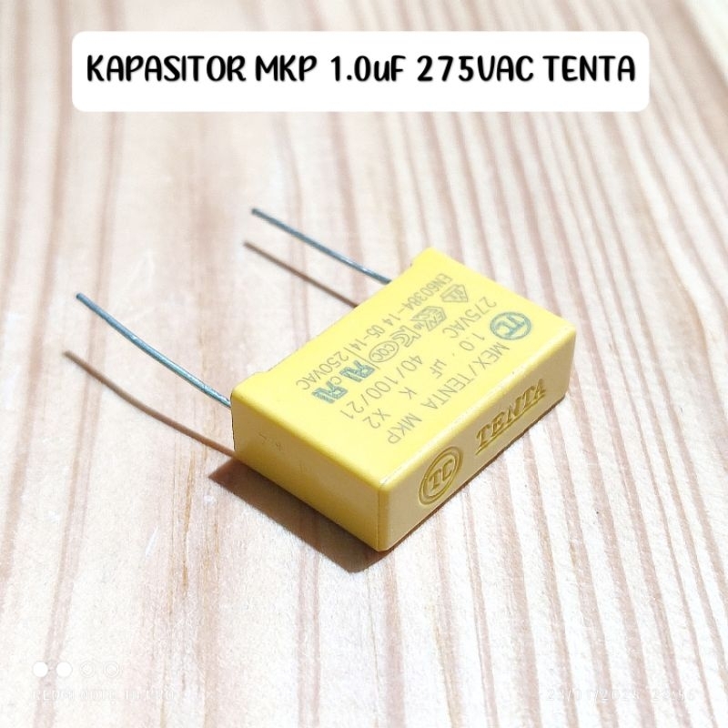 KAPASITOR MKT 105J 1UF 1.0UF 275V AC TENTA