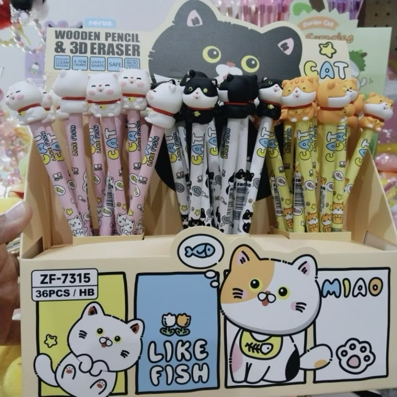 

[COD] Pensil Kayu Merek Sefun Motif Cat / Kucing