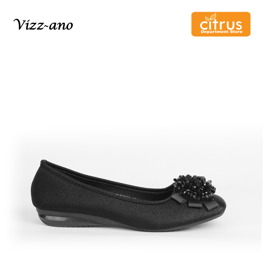Vizzano XL24H76 Lanesta Flatshoes Wanita Flat Shoes Kerja - Black