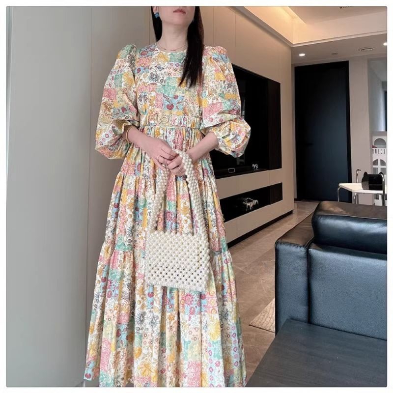 Korean Style Floral Dress