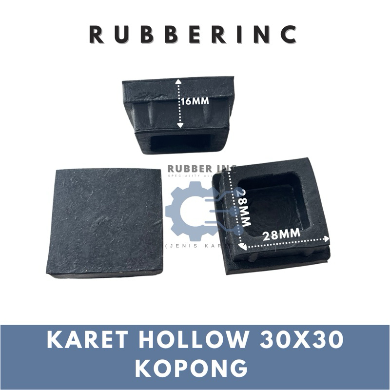 KARET KAKI HOLLOW 3x3 KOPONG/KARET TAPAK KAKI/KARET ALAS KAKI MEJA KURSI