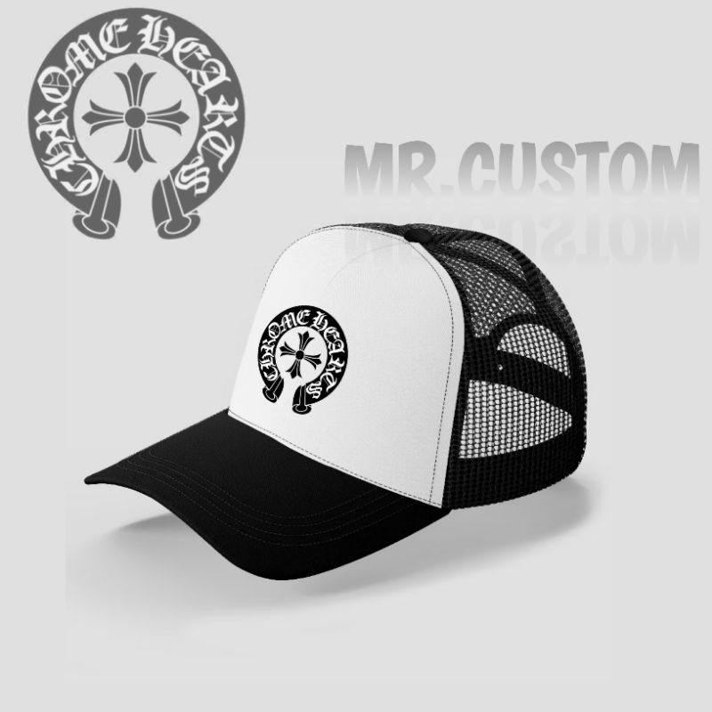 Topi Trucker CHeart/ Topi Jaring Brand CH Casual Skena Pria Wanita Dewasa