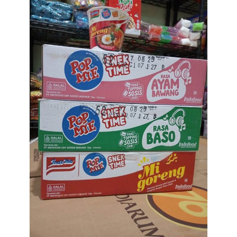 

pop mie mini daapt 24 pcs rasa mix (goreng, soto, bakso, ayam)