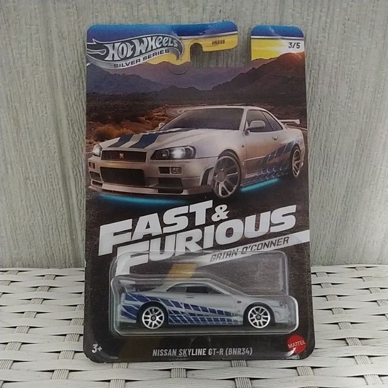 hot wheels fast and furious Nissan skyline GT-R BNR34