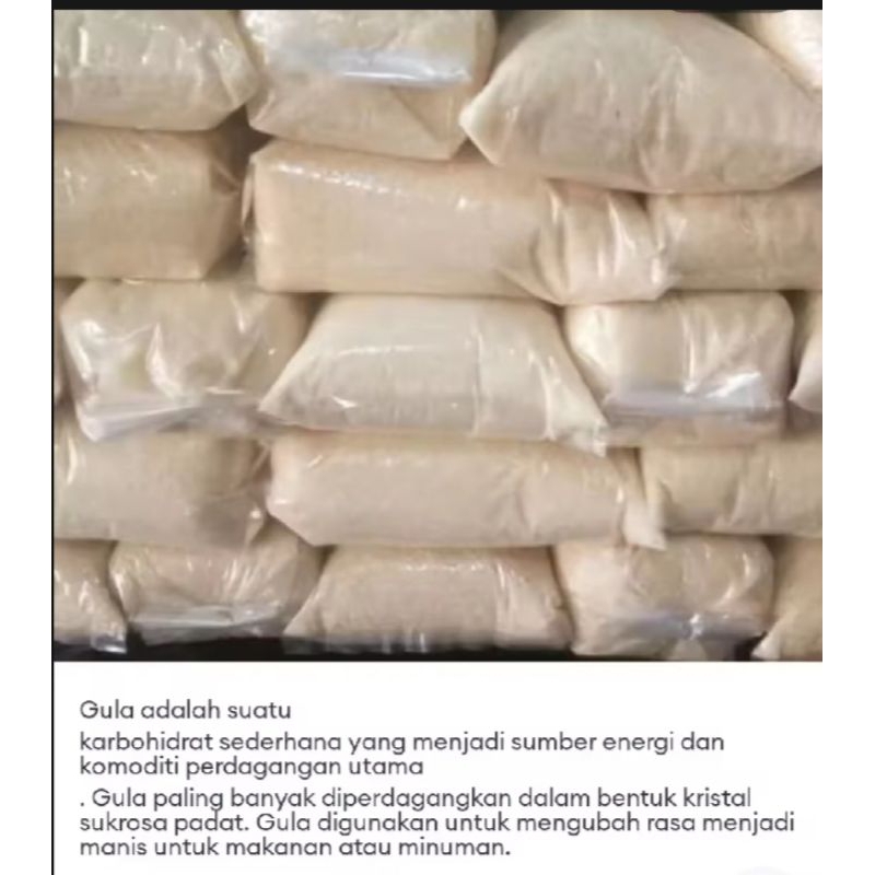 

Gula pasir gmp gula curah kiloan 1 kg