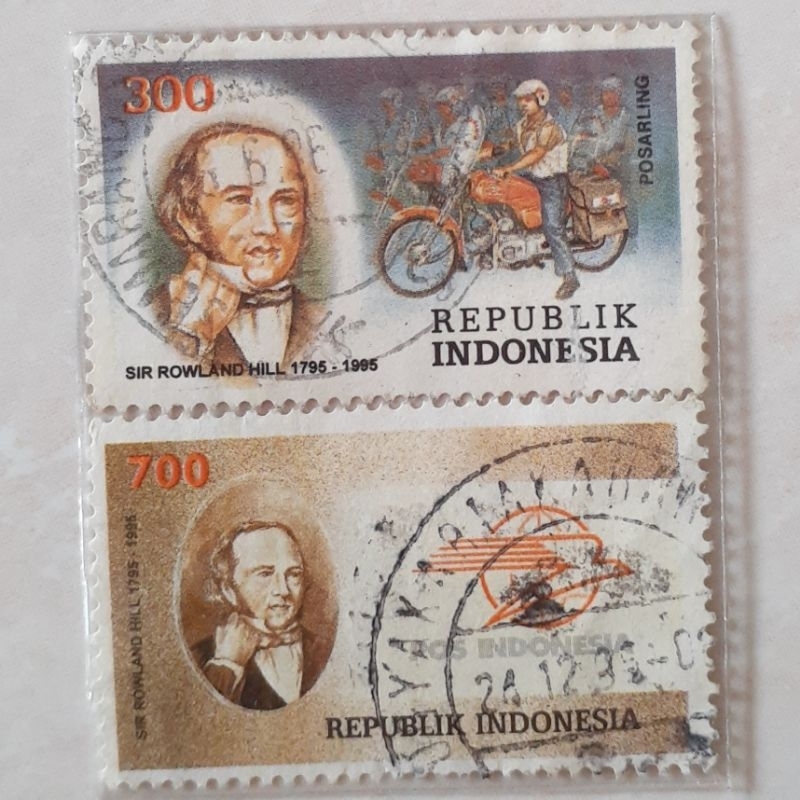 

Perangko Indonesia 200 Tahun Lahirnya Sir Rowland Hill Tahun 1995 set lengkap 2pcs
