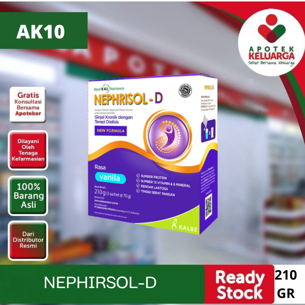 

NEPHRISOL-D VANILLA #SUSU TINGGI PROTEIN#MEMENUHI KEBUTUHAN PROTEIN