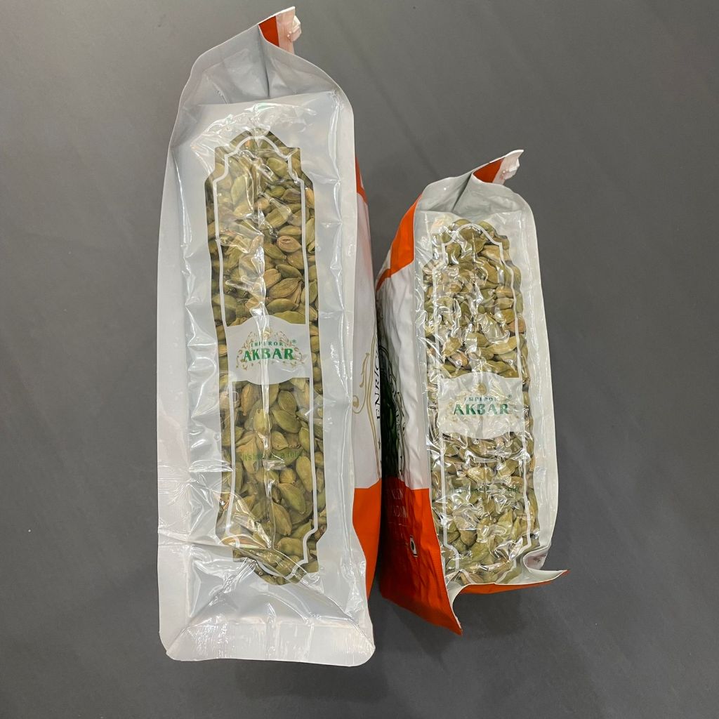 

READY-KAPULAGA HIJAU ARAB INDIA AKBAR 1KG, GREEN CARDAMOMS BUMBU REMPAH KEBULI BRIYANI