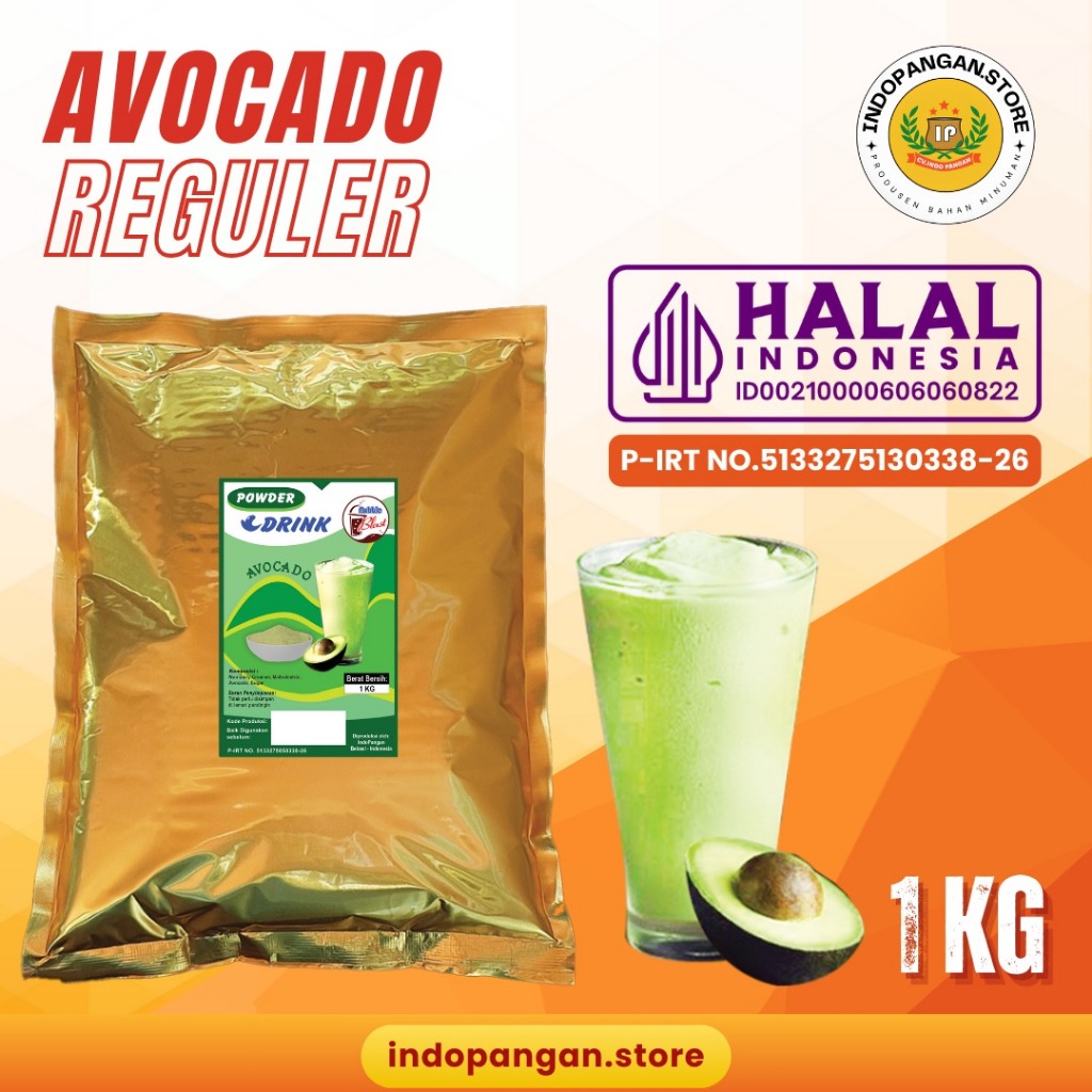 

Powder Rasa Avocado 1 Kg (Mix gula) Kemasan Foil - Bubuk Minuman Rasa Alpukat 1 Kg