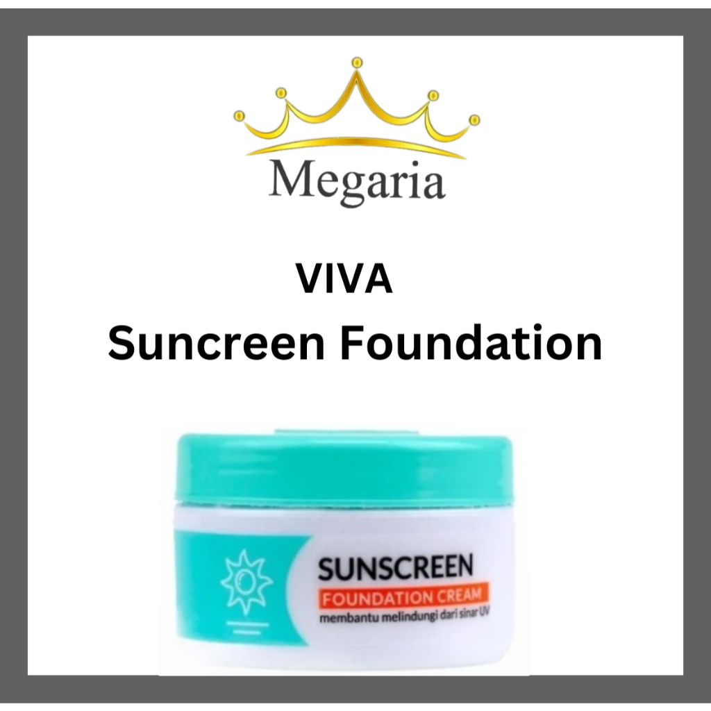 VIVA Sunscreen Foundation 22gr / Sunblock / Krim Tabir Surya BPOM