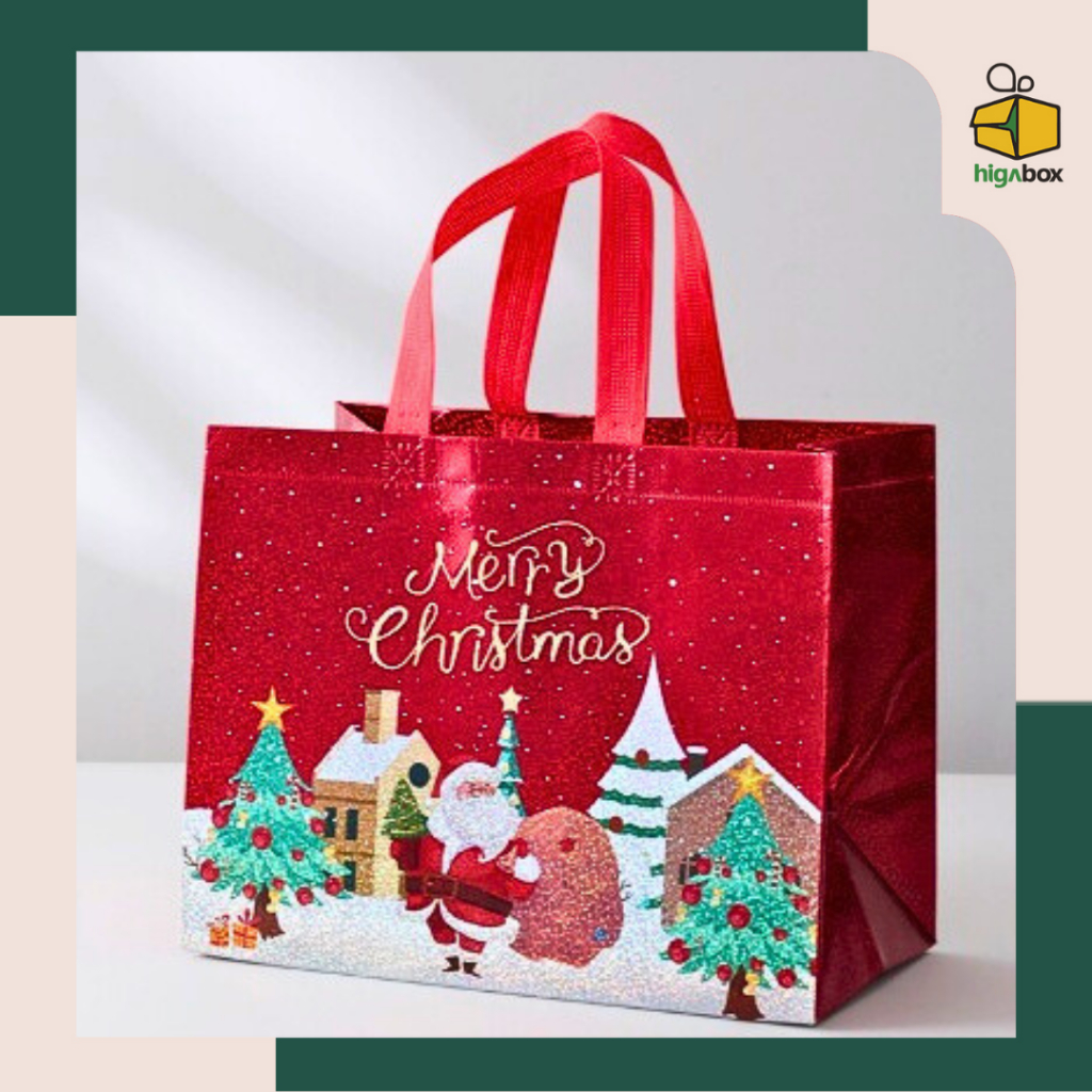 

Tas Spunbond Motif Christmas / Goodie Bag Spunbond Edisi Natal / Spunbond Bag Christmas / Tas Spunbond Motif santa / Tas Hampers Natal | AS05 - AS06