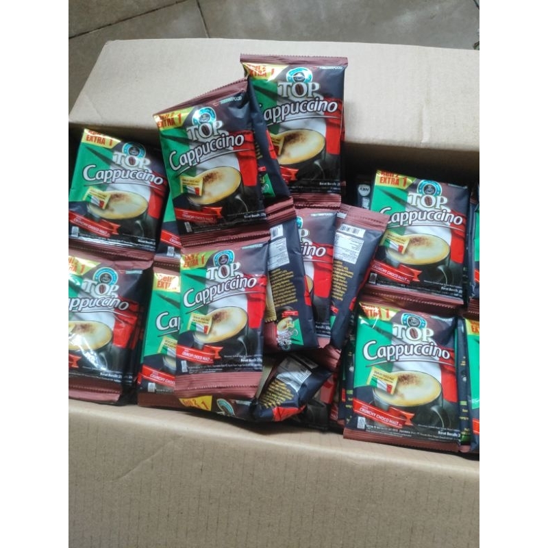 

Top Cappucino 1 Renceng isi 15 Sachet / Kopi / Cappucino