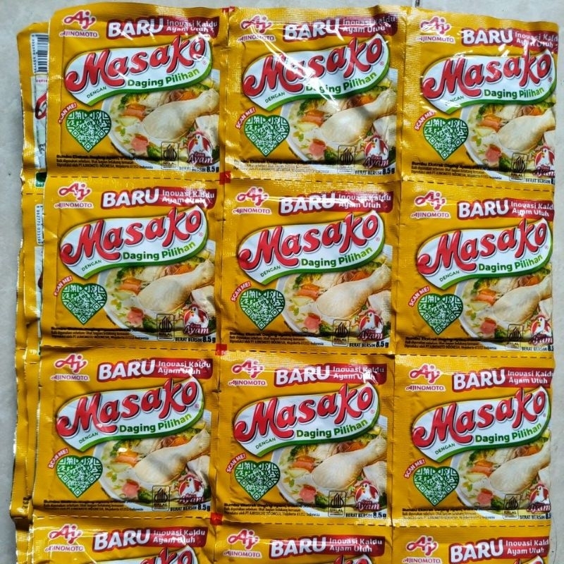 

Masako Ayam 1 Renceng isi 12 Sachet / Bumbu Pelengkap / Memasak