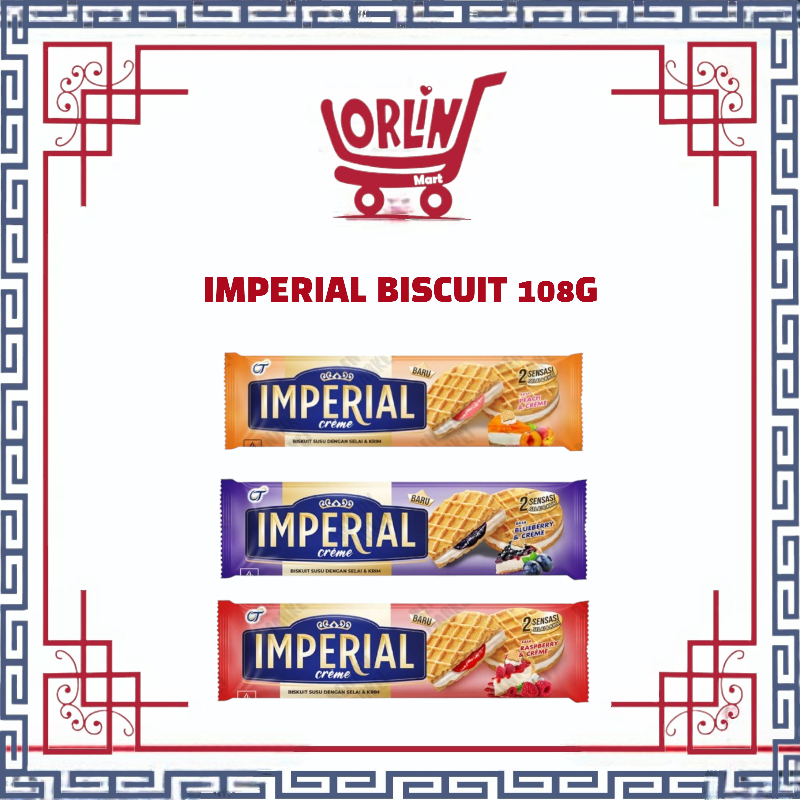 

IMPERIAL BISCUIT BLUEBERRY 108G / IMPERIAL BISCUIT RASBERRY 108G / IMPERIAL BISCUIT PEACH AND CREAM 108G