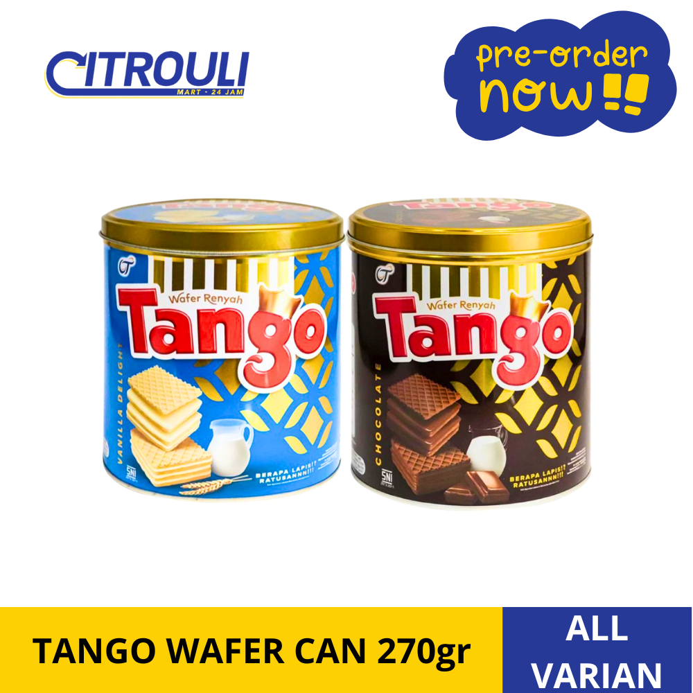 

(PRE ORDER - KUE LEBARAN) TANGO WAFER CAN 270gr