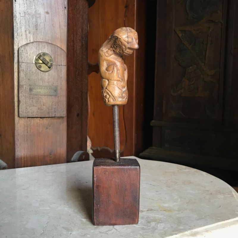 Handle Keris Ukir Kayu Buto Bali Lawas Jadul Tua