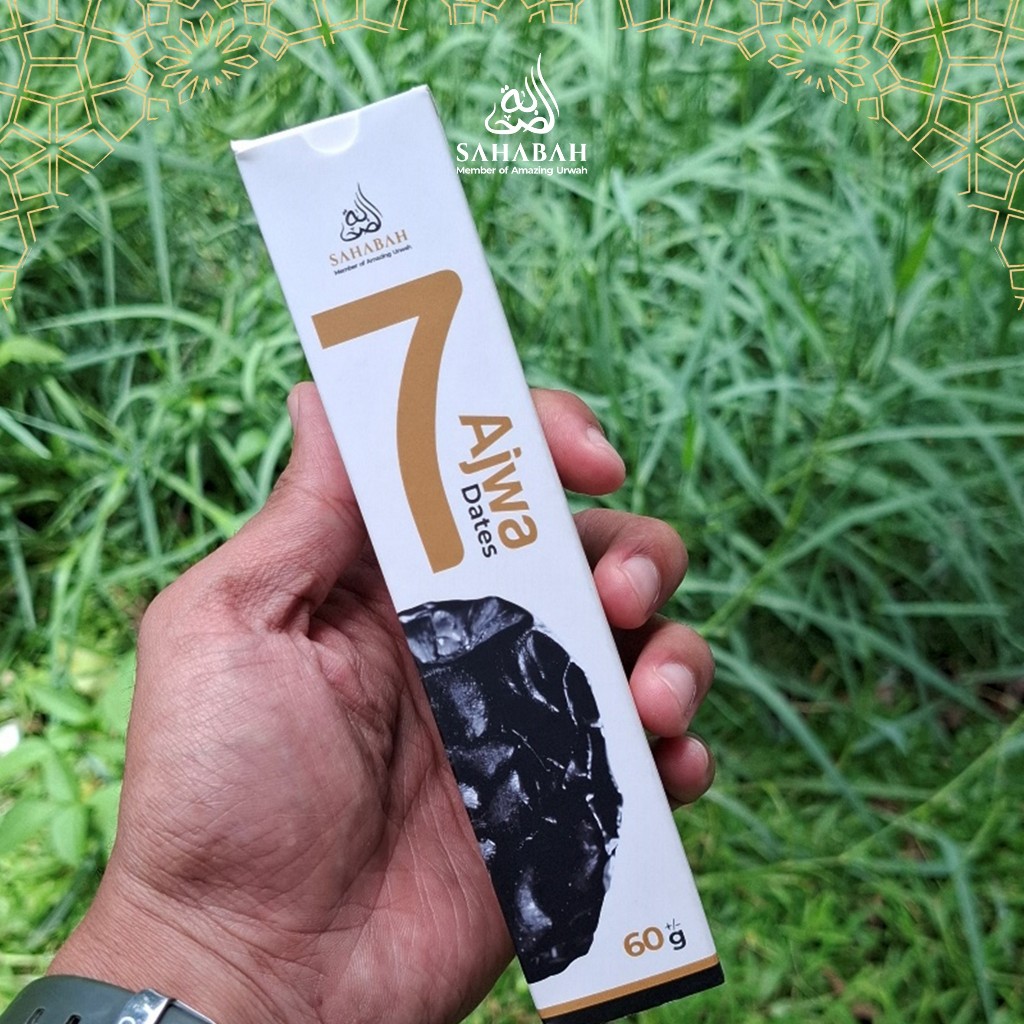 

Kurma Ajwa 7 Butir Sahabah / Ajwa 7 Butir / Ajwah Premium / Ajwa Original / Ajwa Madina