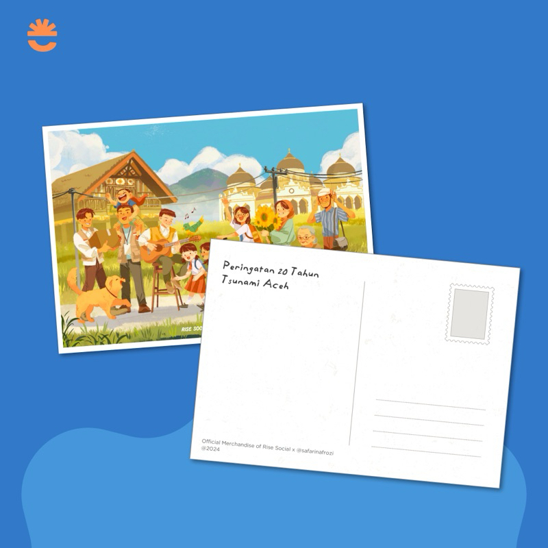 

Postcard/Kartu Pos Ilustrasi 20 Tahun Tsunami Aceh