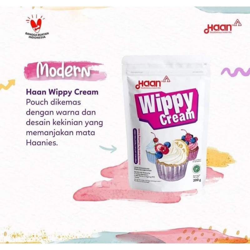 

Haan Wippy Cream 200gram pouch