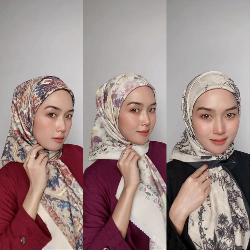 Shafeeya Pattern Hijab motif voal premium by shalaris
