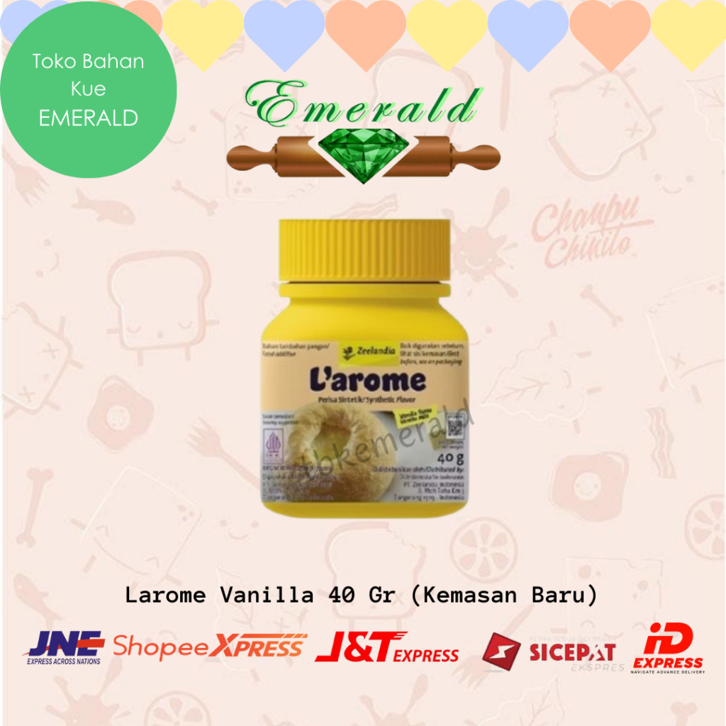 

Larome Vanilla Susu/Perisa Bubuk Susu 40 Gram (KEMASAN BARU)