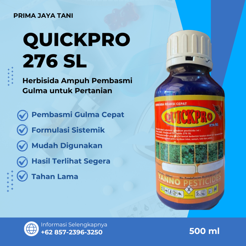 Quickpro 276 SL - Herbisida Ampuh Pembasmi Gulma untuk Pertanian