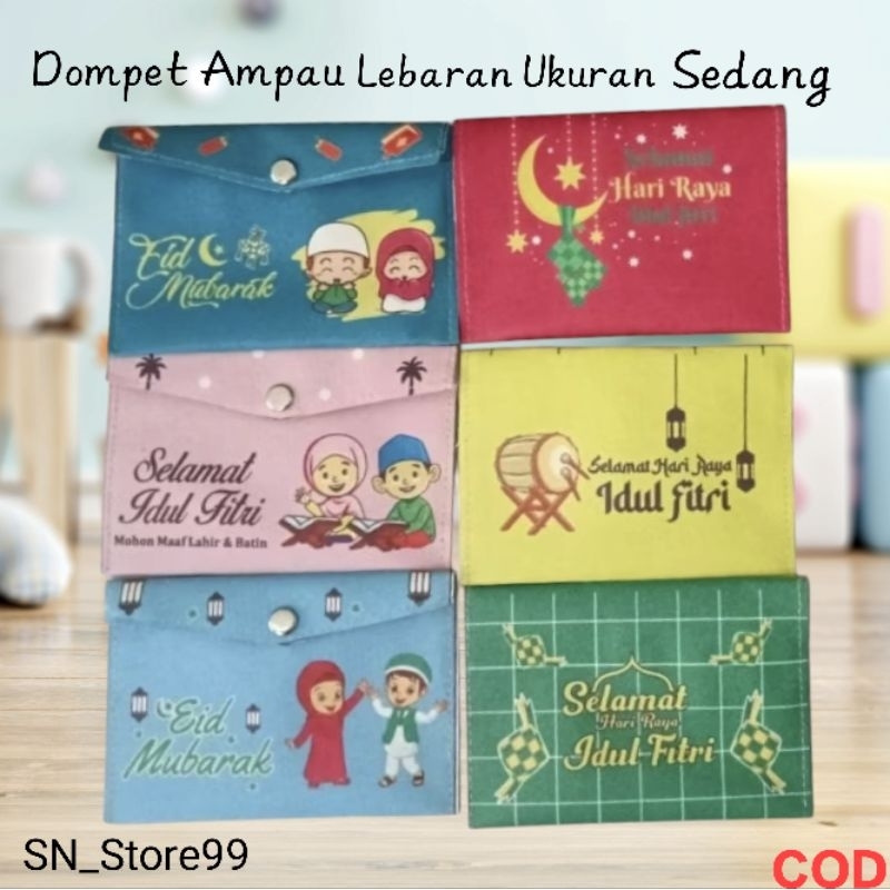 

(isi 72pcs ) Dompet Angpao / Amplop Lebaran Idul Fitri Kancing Eid Mubarak Ukuran Sedang