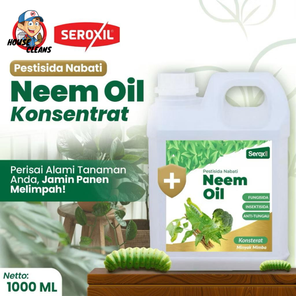 Neem Oil konsentrat Pestisida Organik / Minyak Mimba Insektisida Taman 1 Liter (Seroxil)