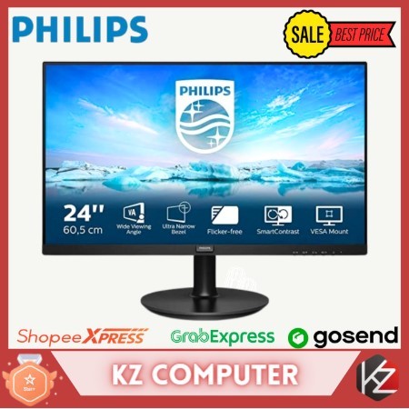 Monitor LED Philips 241V8LB IPS 100Hz Full HD VGA HDMI 241V8LB