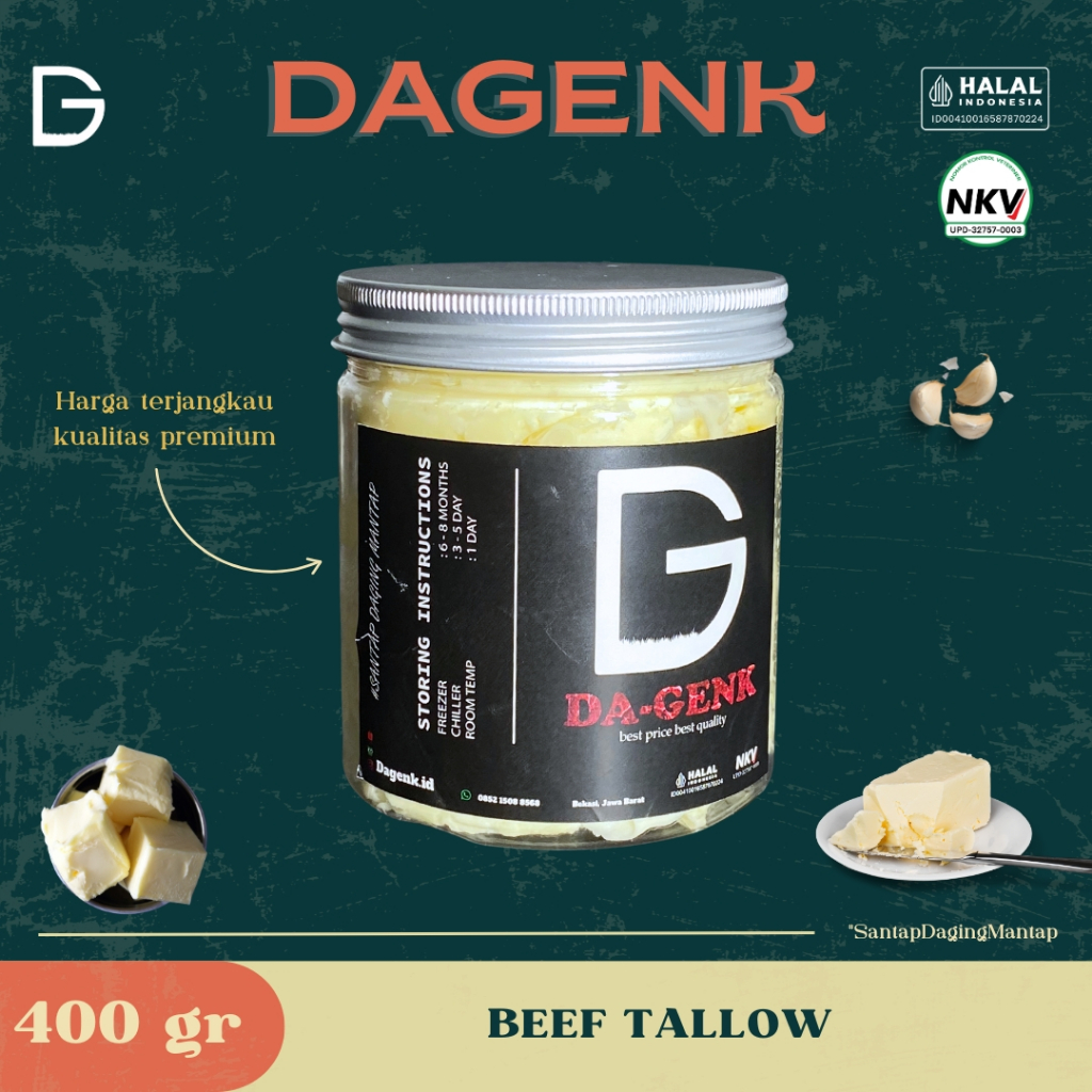 BEEF TALLOW PREMIUM - BOOST MPASI - LEMAK SAPI GRAIN FEED - HALAL DAN FRESH DAGENK