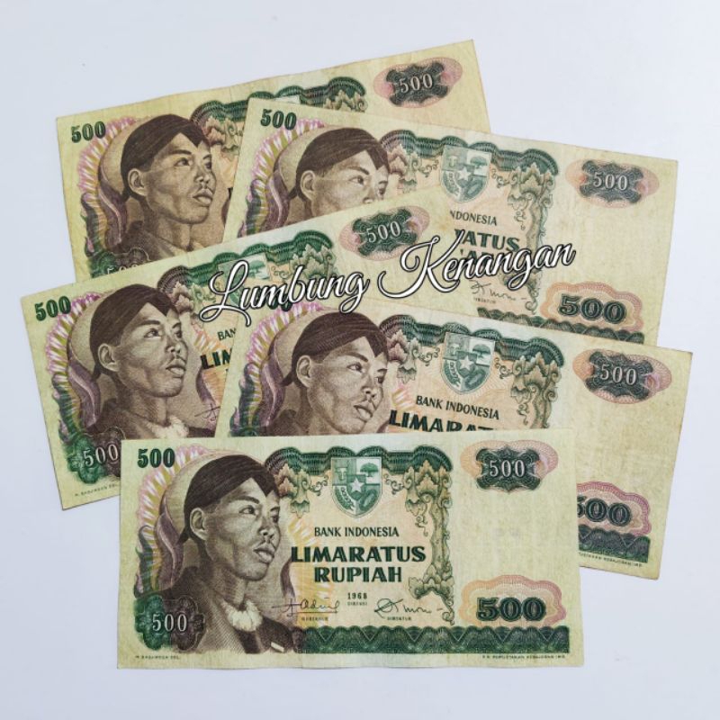 uang kuno Seri Sudirman 500 Rupiah 1968
