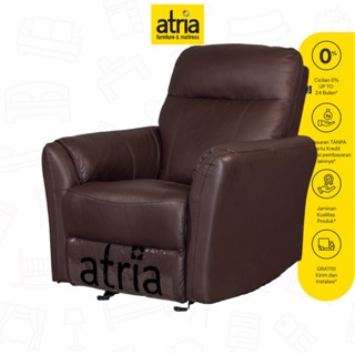 Atria Lacosa Sofa Recliner Goyang Sofa Santai 1 Seater Brown