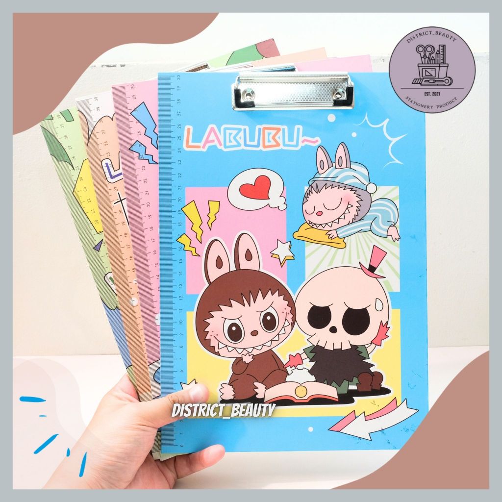 

PAPAN UJIAN PAPAN JALAN CLIPBOARD LABUBU PAPAN KLIP A4 KARAKTER LABUBU