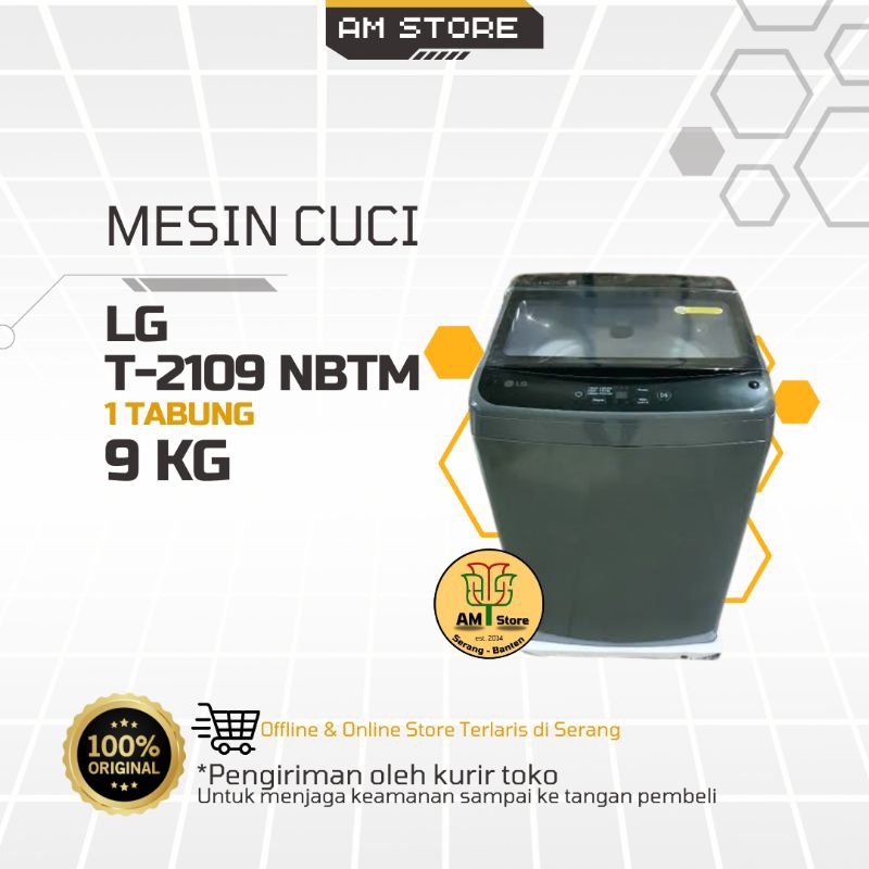 Mesin Cuci LG T2109 NBTM 9kg (1 Tabung)