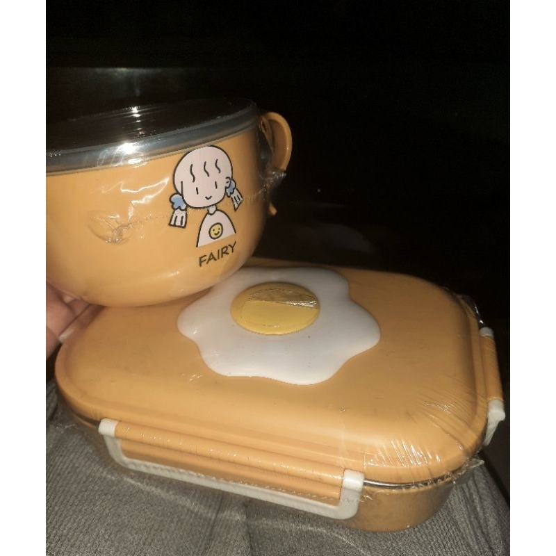Youlife Kumi Food Bowl & Ayako Lunch Box baby yellow | Lunch box besar dan mangkok unyu