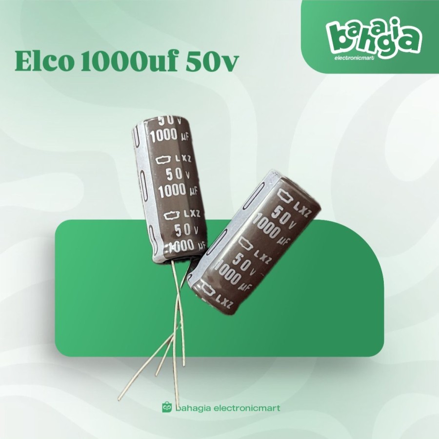 Kapasitor capacitor elco 1000 uf 50v / 1000 50v / 1000 uf 50 v