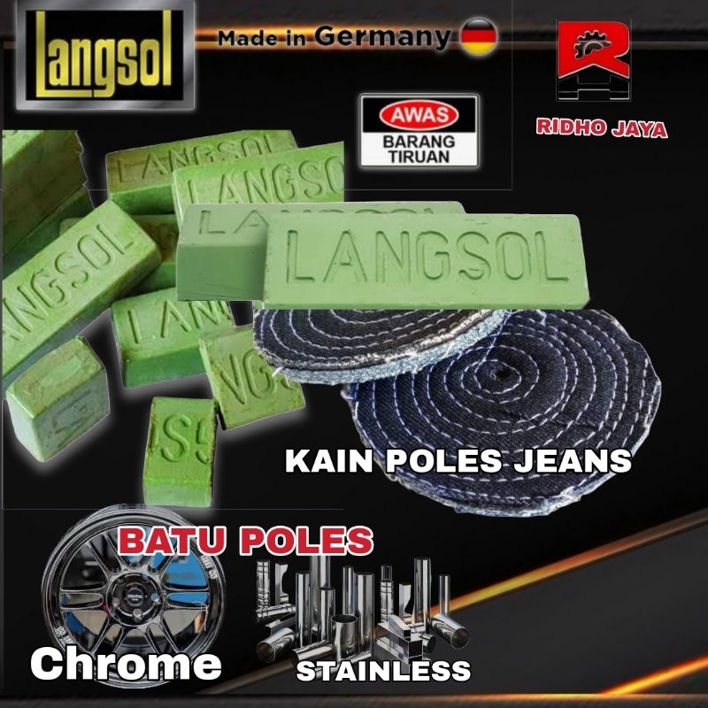 BATU POLES LANGSOL / Watu Ijo / Kain Poles Jeans Stainless