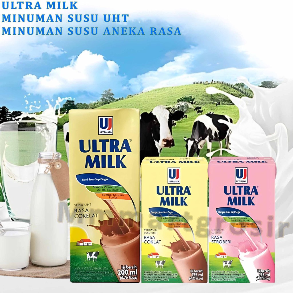 

Ultra Milk / Minuman Susu UHT / Minuman Susu Aneka Varian Rasa / 1pcs