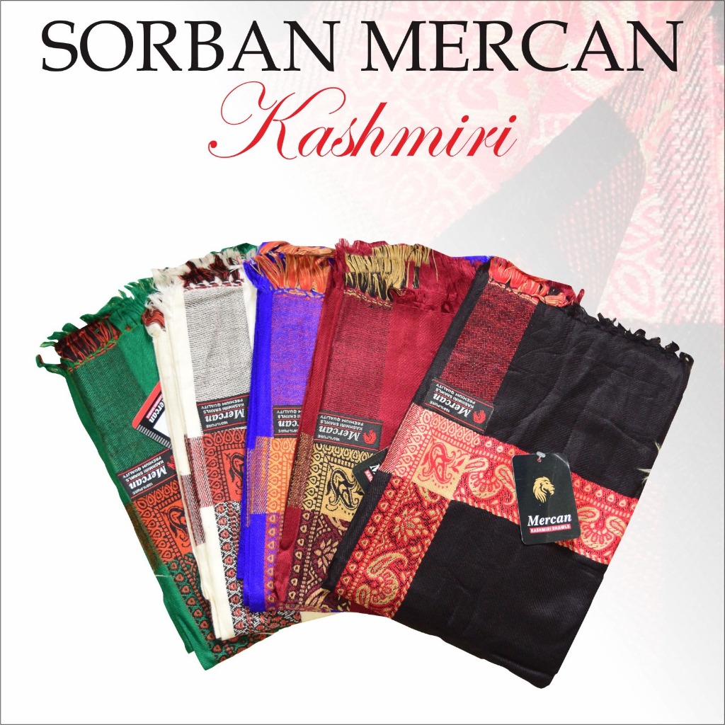 Sorban Arifat/ Rida / Sorban Hijau / sorban yasmine / Sorban Kashmiri Arifat
