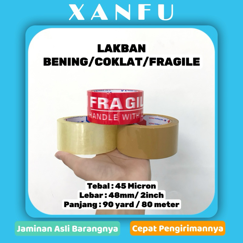 

LAKBAN BENING | COKLAT | FRAGILE 90 Yard