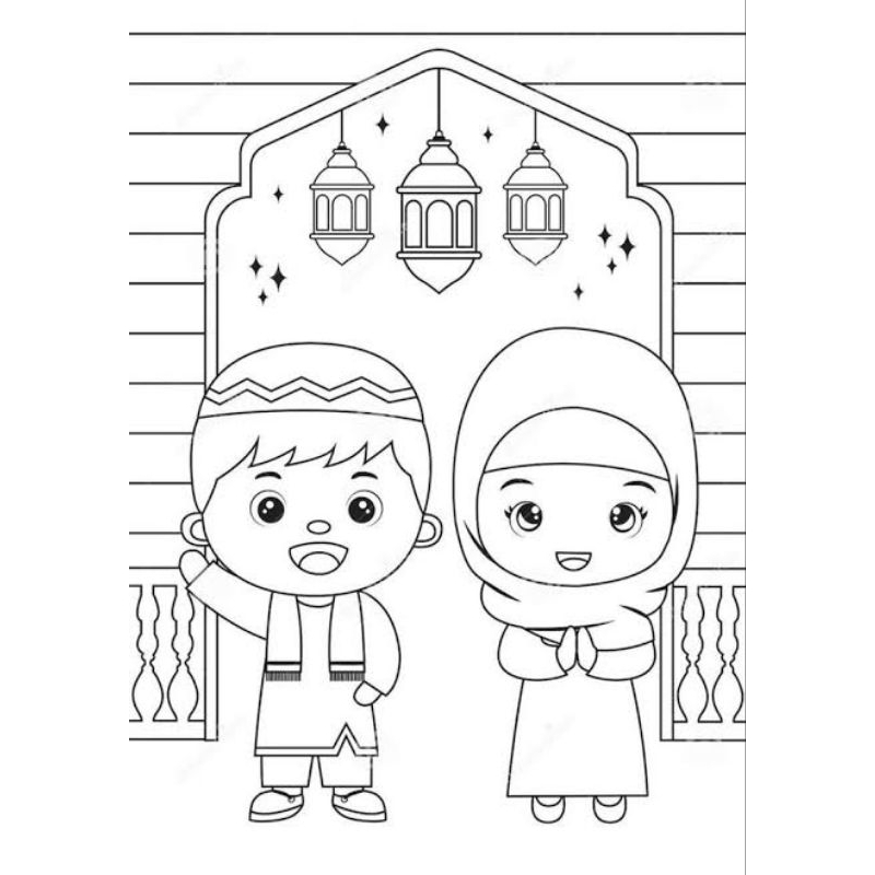 

Kertas Mewarnai Muslim