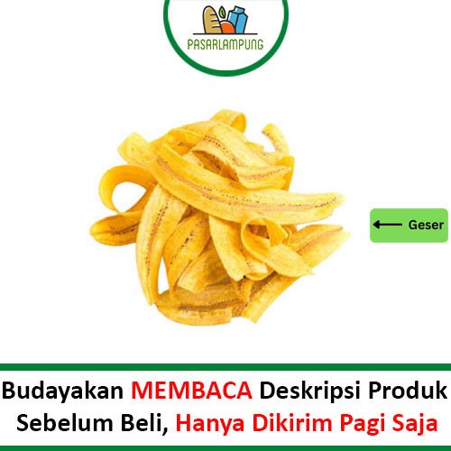 

Cemilan Keripik Pisang Gurih 250 Gram Pasar Lampung