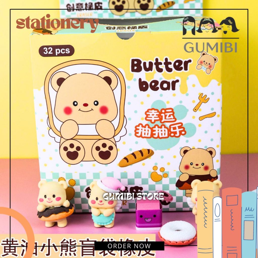 

PENGHAPUS MISTERI BUTTER BEAR VERSI 2 PENGHAPUS STIP ERASER PENSIL PENGHAPUS 3D MINIATUR BUTTER BEAR LUCU TERMURAH