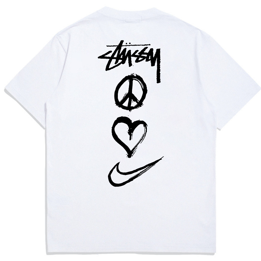 KAOS T-SHIRT PREMIUM Nike x Stussy Tshirt M NRG RA UNISEX SIXE XS-XL COTTON COMBED 24S