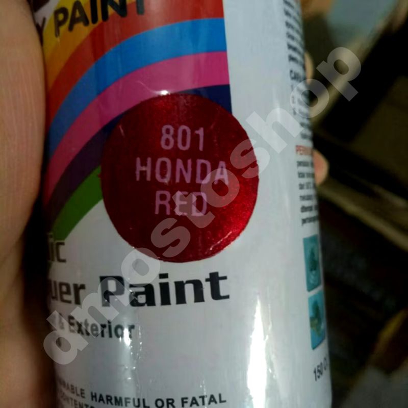 Pilok Pilox Diton Candytone Honda Red / Merah Honda 801 150cc redi stok