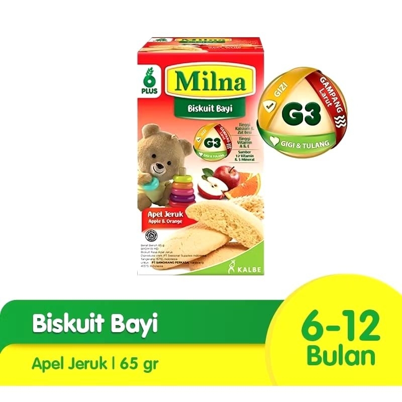 

MILNA BISKUIT APEL JERUK APEL & ORANGE 6+