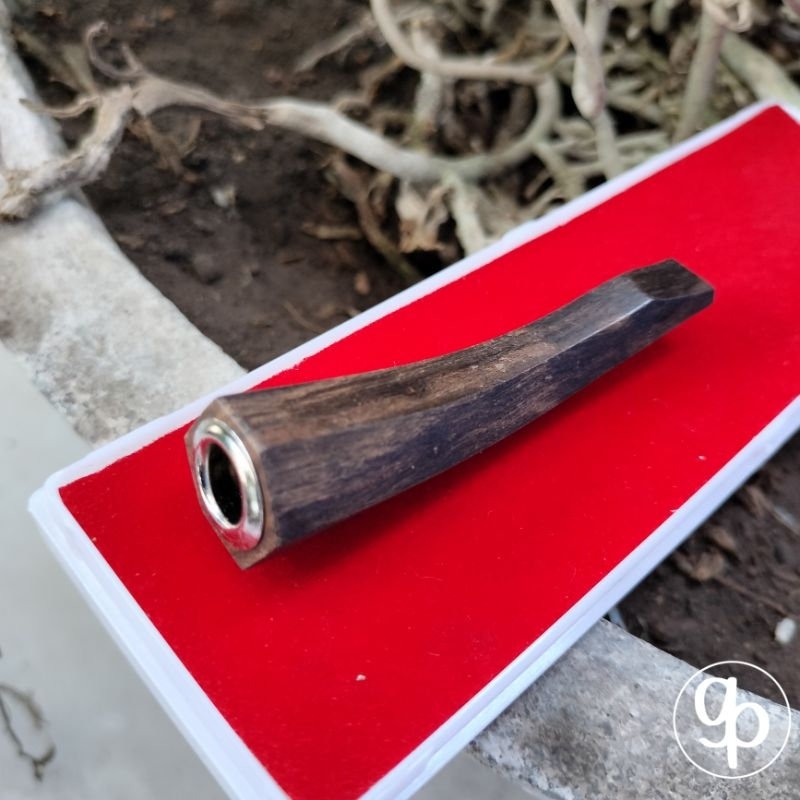 Pipa once / once cangklong / pipa rokok / padutan kayu gaharu wangi segi enam