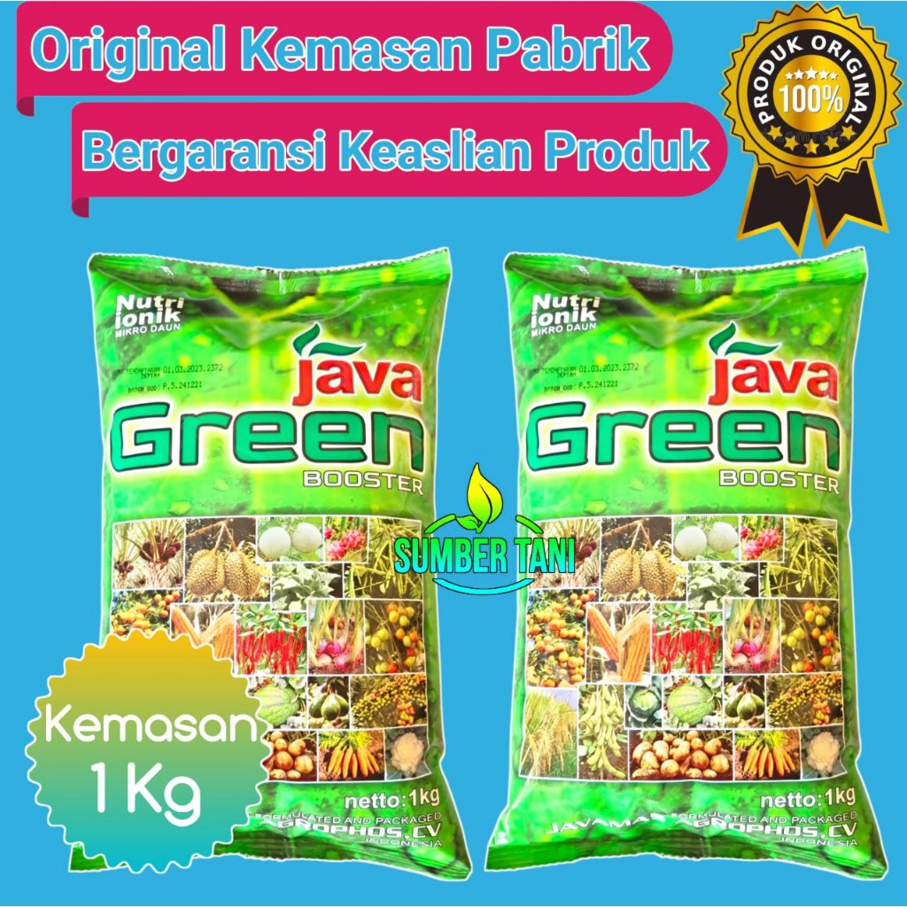 

JAVA GREEN BOOSTER PERTUMBUHAN 1KG | PUPUK DAUN MIKRO PERTUMBUHAN | JAVA GREN 1KG